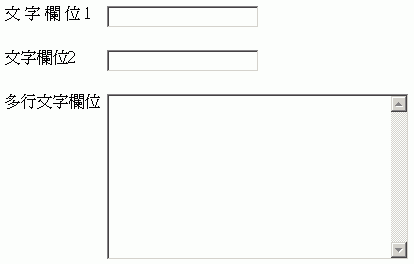 套用 CSS 後的表單示意圖